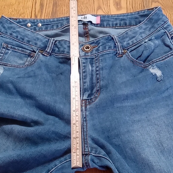CABI Womens JEANS 10 DENIM Pants Used Preowned Faded Distressed Curvy Skinny - Picture 7 of 11